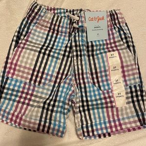 Toddler boys plaid shorts